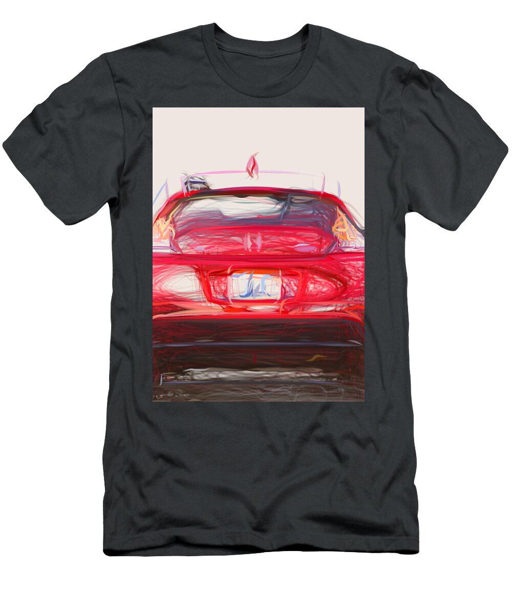17 Honda Cr Z Hatchback Drawing Carstoon Concept T-Shirt