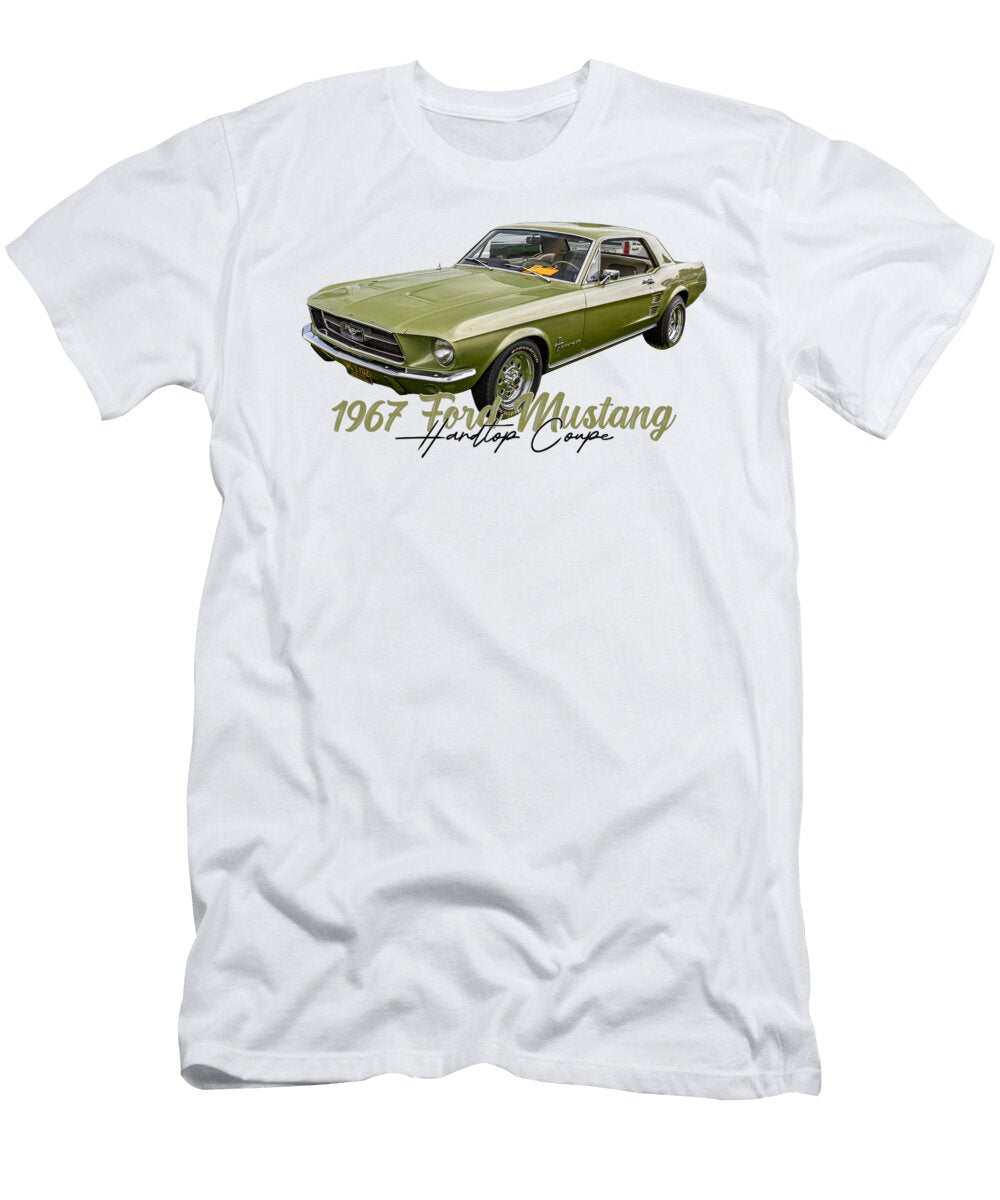 18 1967 Ford Mustang Hardtop Coupe Gestalt Imagery T-Shirt
