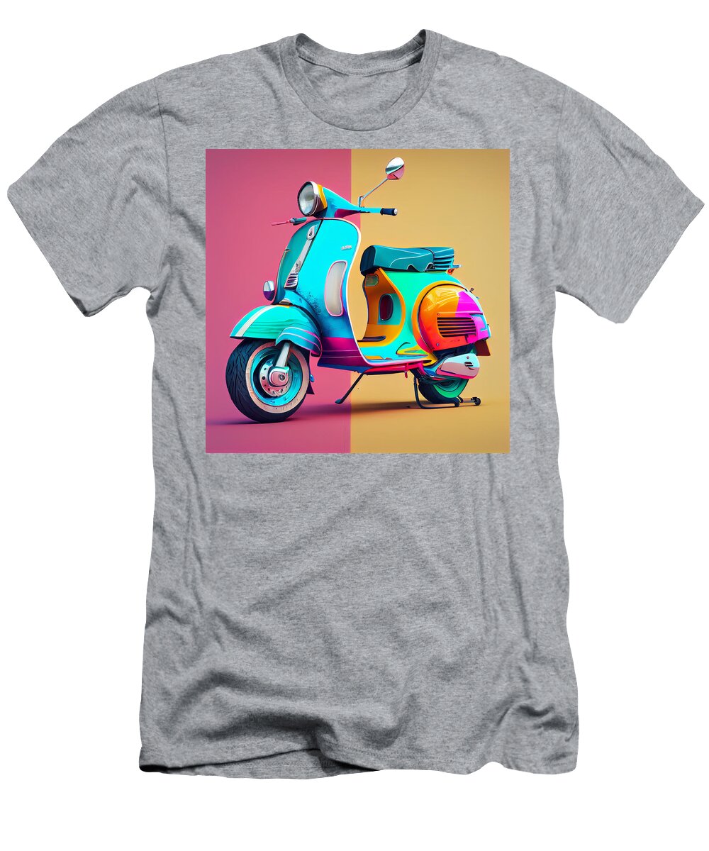 18 Vespa Scooter Art Stephen Smith Galleries T-Shirt