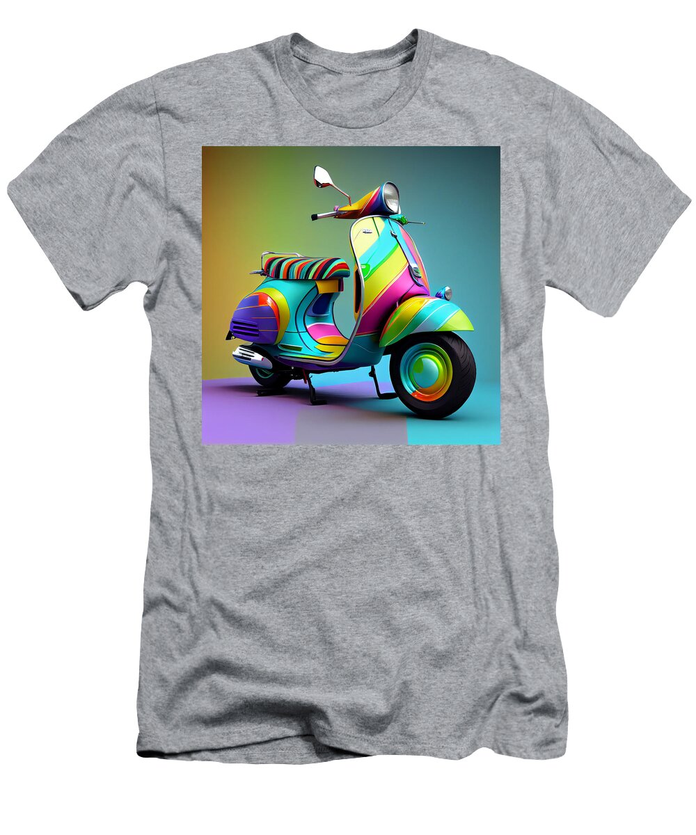 19 Vespa Scooter Art Stephen Smith Galleries T-Shirt