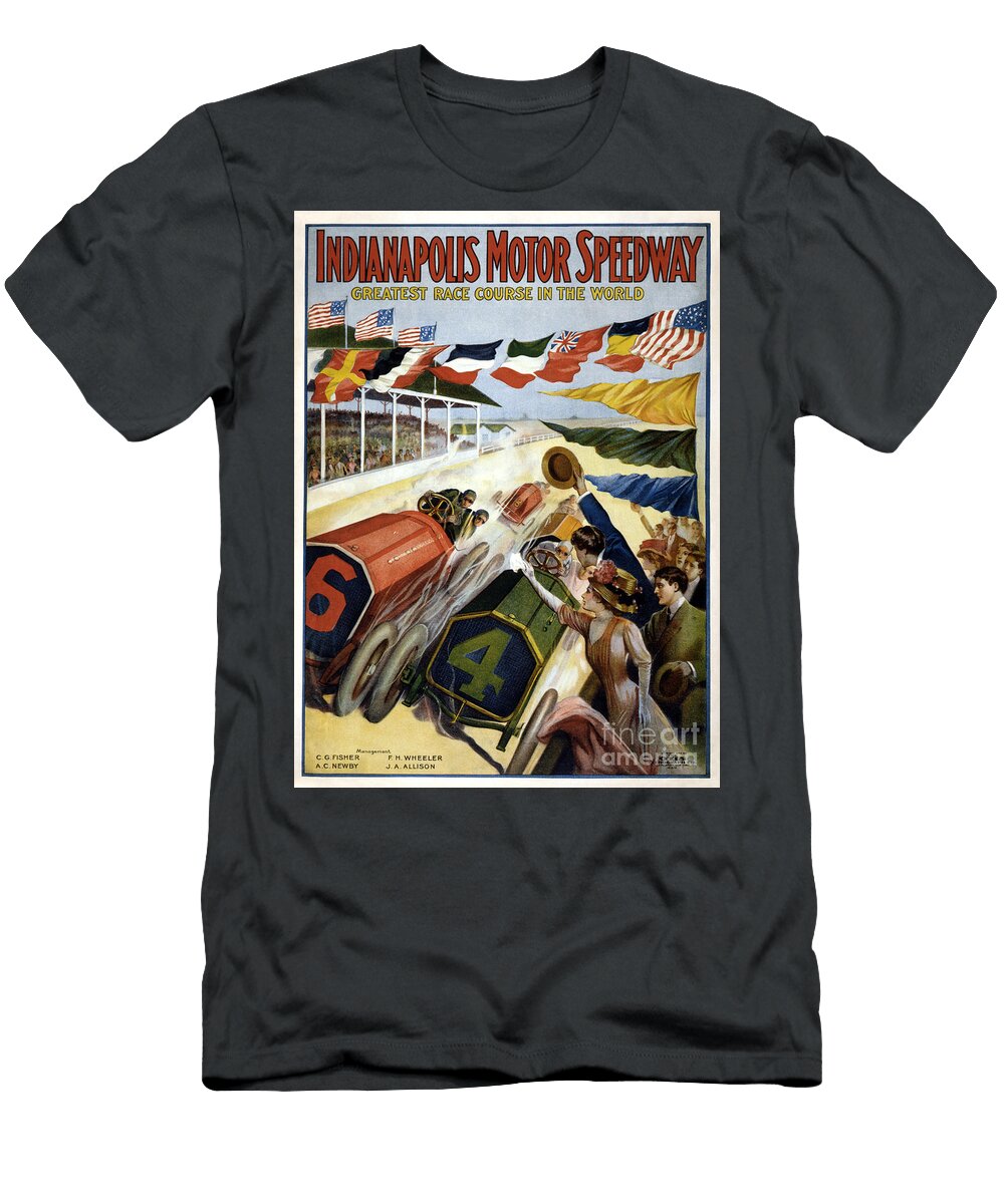 1909 Indy 500 Poster Jon Neidert T-Shirt