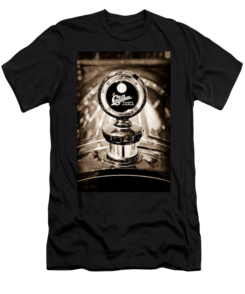 1911 Cadillac Roadster Hood Ornament Moto Meter Jill Reger T-Shirt
