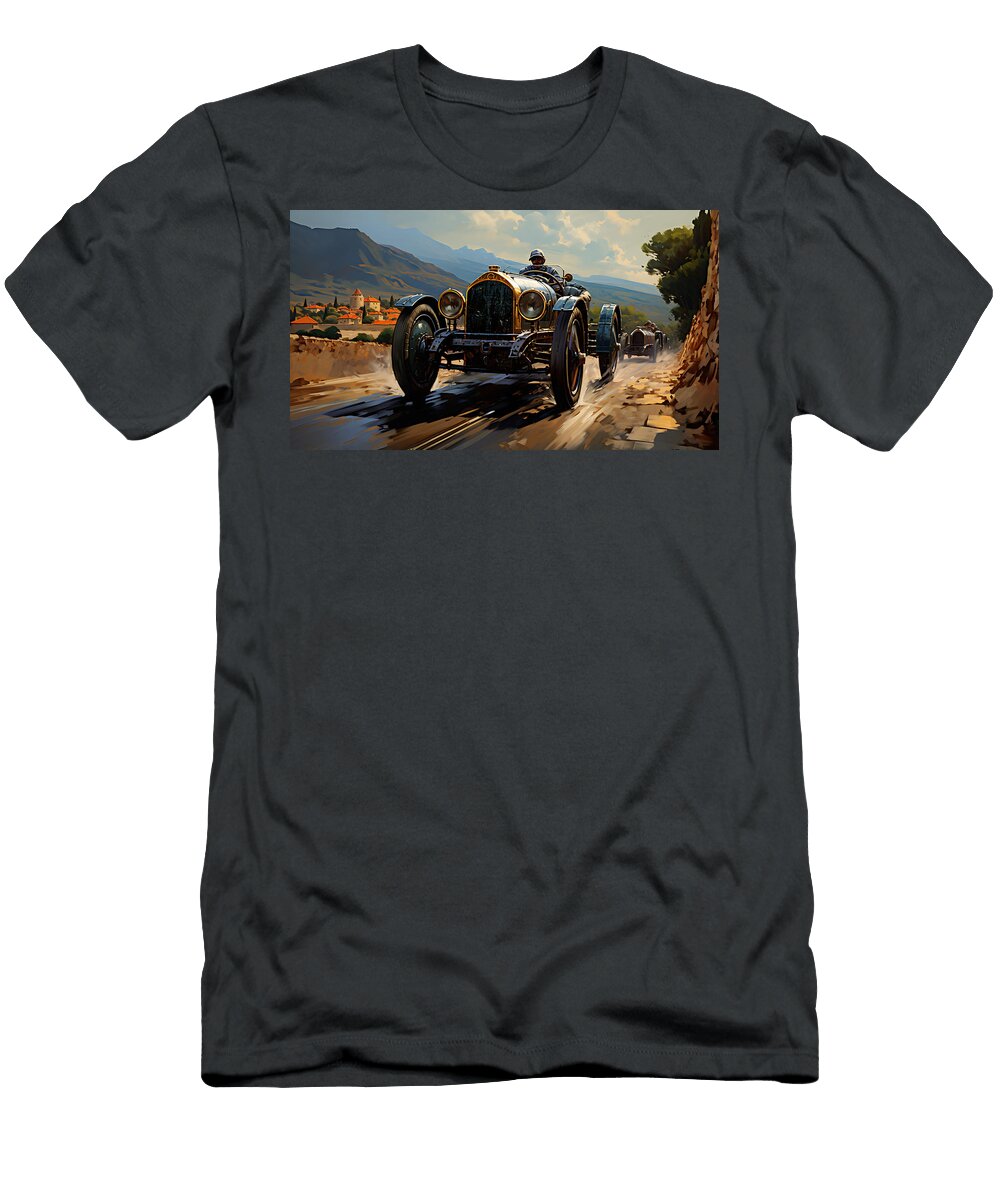 1918 Isotta Fraschini Tipo 8 53l Roadster Stu By Asar Studios Celestial Images T-Shirt