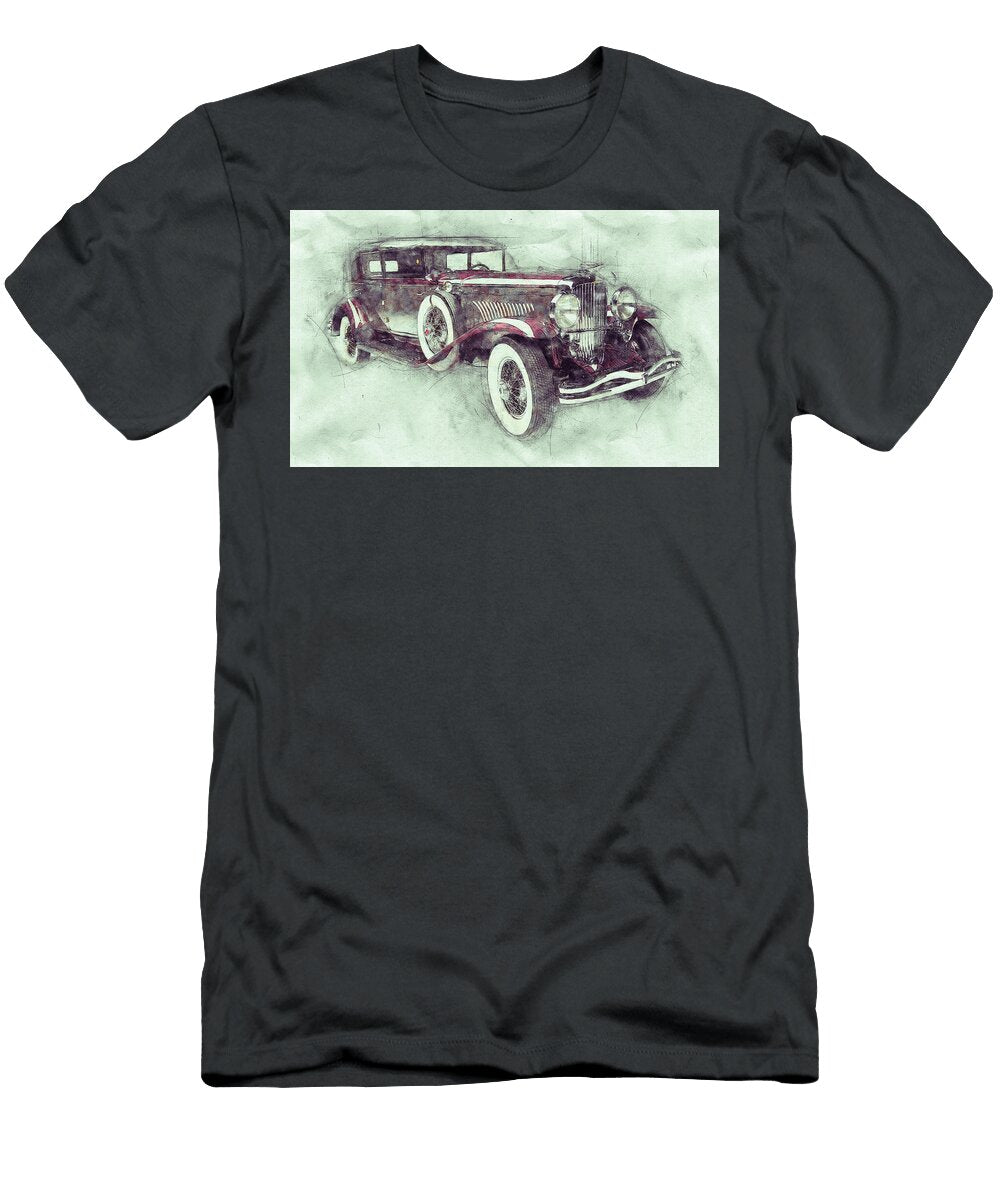 1928 Duesenberg Model J 1 Automotive Art Car Posters Studio Grafiikka T-Shirt