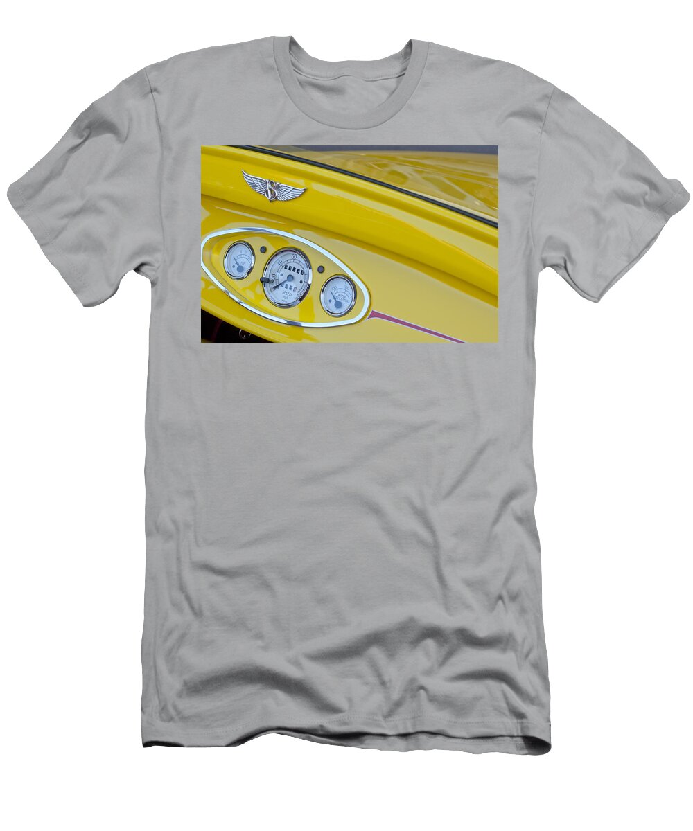 1929 Ford Model a Roadster Dashboard Instruments Jill Reger T-Shirt