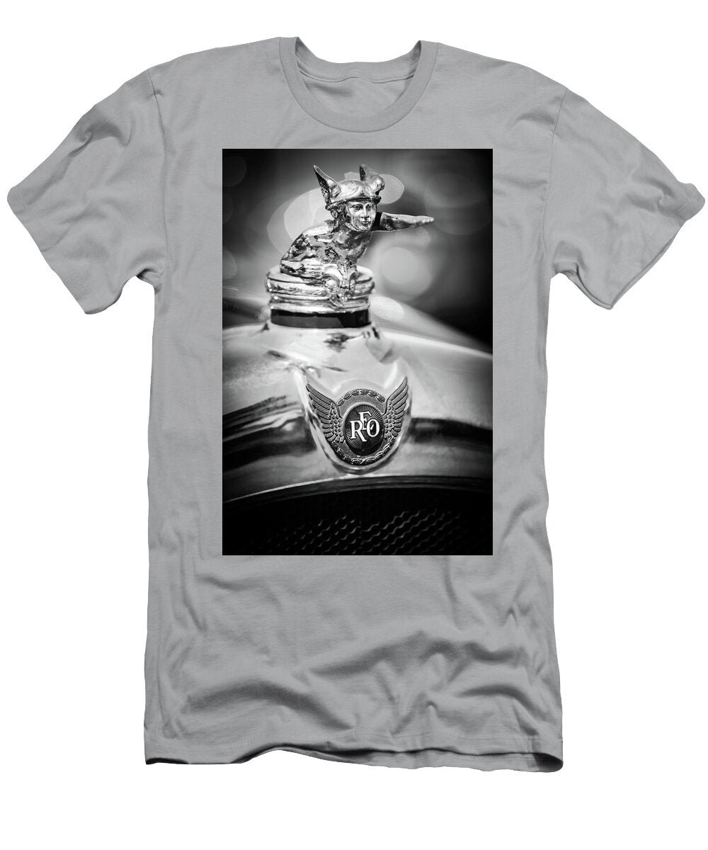 1929 Reo Flying Cloud Master Sport Roadster Hood Ornament Emblem 0826bw Jill Reger T-Shirt