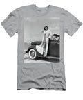 1930s 1940s Smiling Woman Wearing Vintage Images T-Shirt