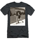 1930s Boy Outside on Scooter Having Fun Panoramic Images T-Shirt