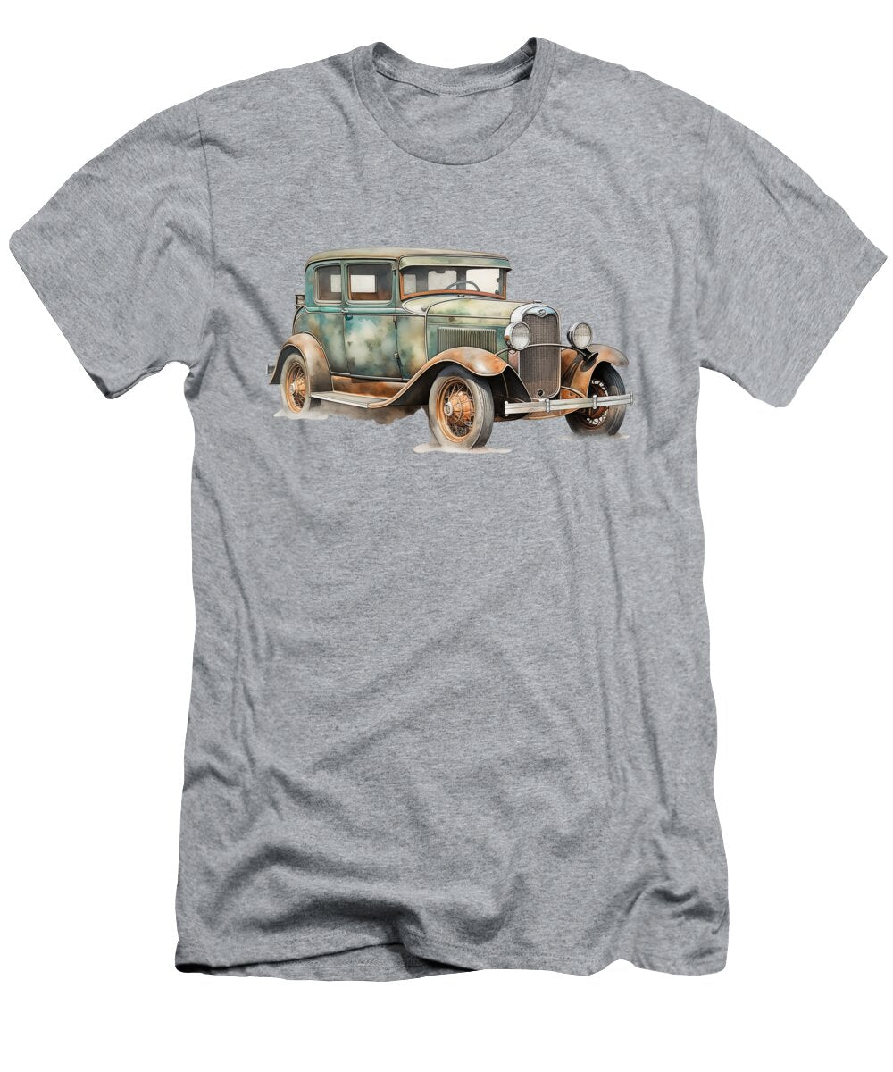 1931 Ford Victoria in Patina Green Peter Lopez T-Shirt