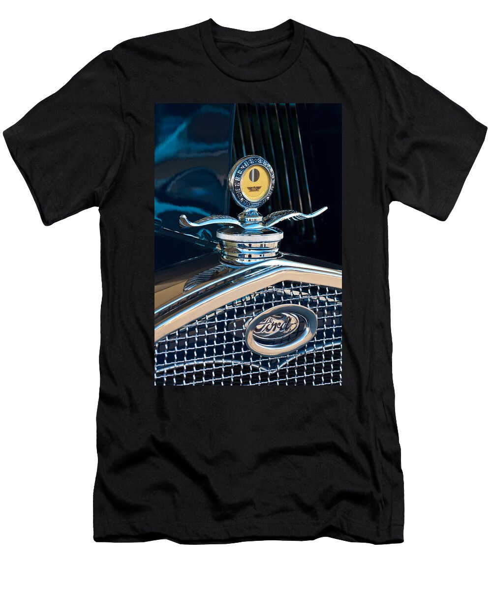 1931 Model a Ford Deluxe Roadster Hood Ornament Jill Reger T-Shirt