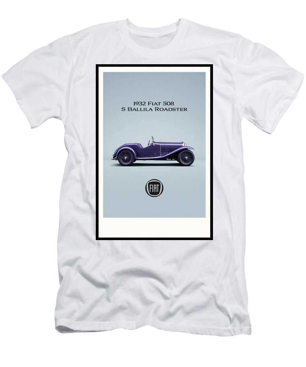 1932 Fiat 508 S Ballila Roadster Kevin Walker and Pixel Reverie T-Shirt