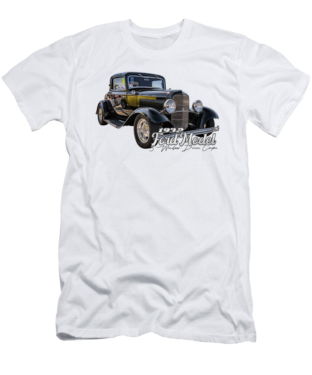 1932 Ford Deluxe Model 3 Window Deuce Coupe Gestalt Imagery T-Shirt