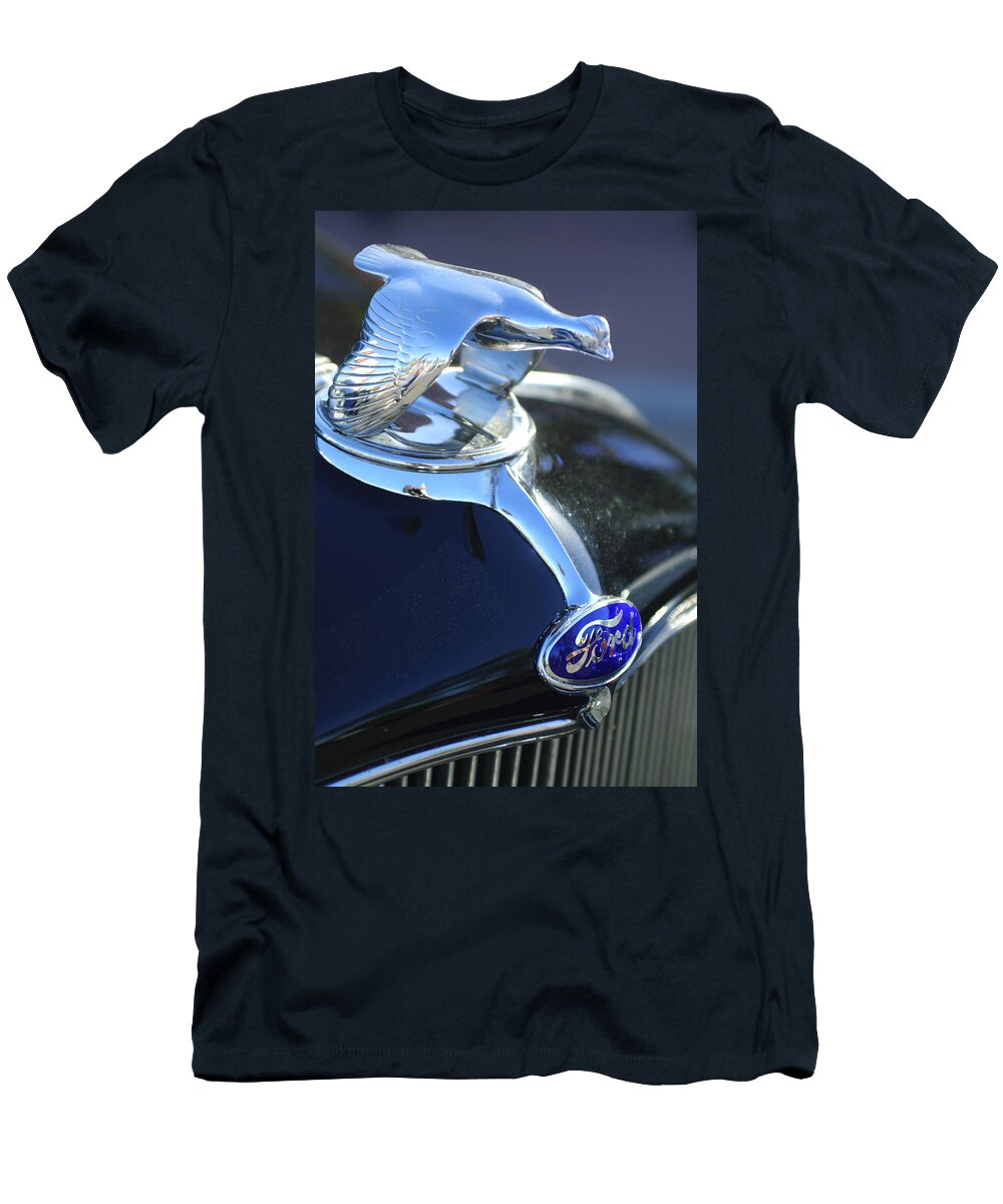 1932 Ford Quail Hood Ornament Jill Reger T-Shirt