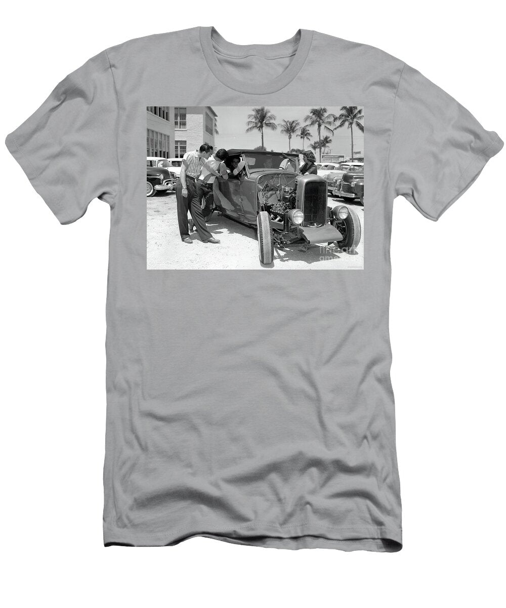 1932 Ford Roadster Hot Rod with Admirers Retrographs T-Shirt