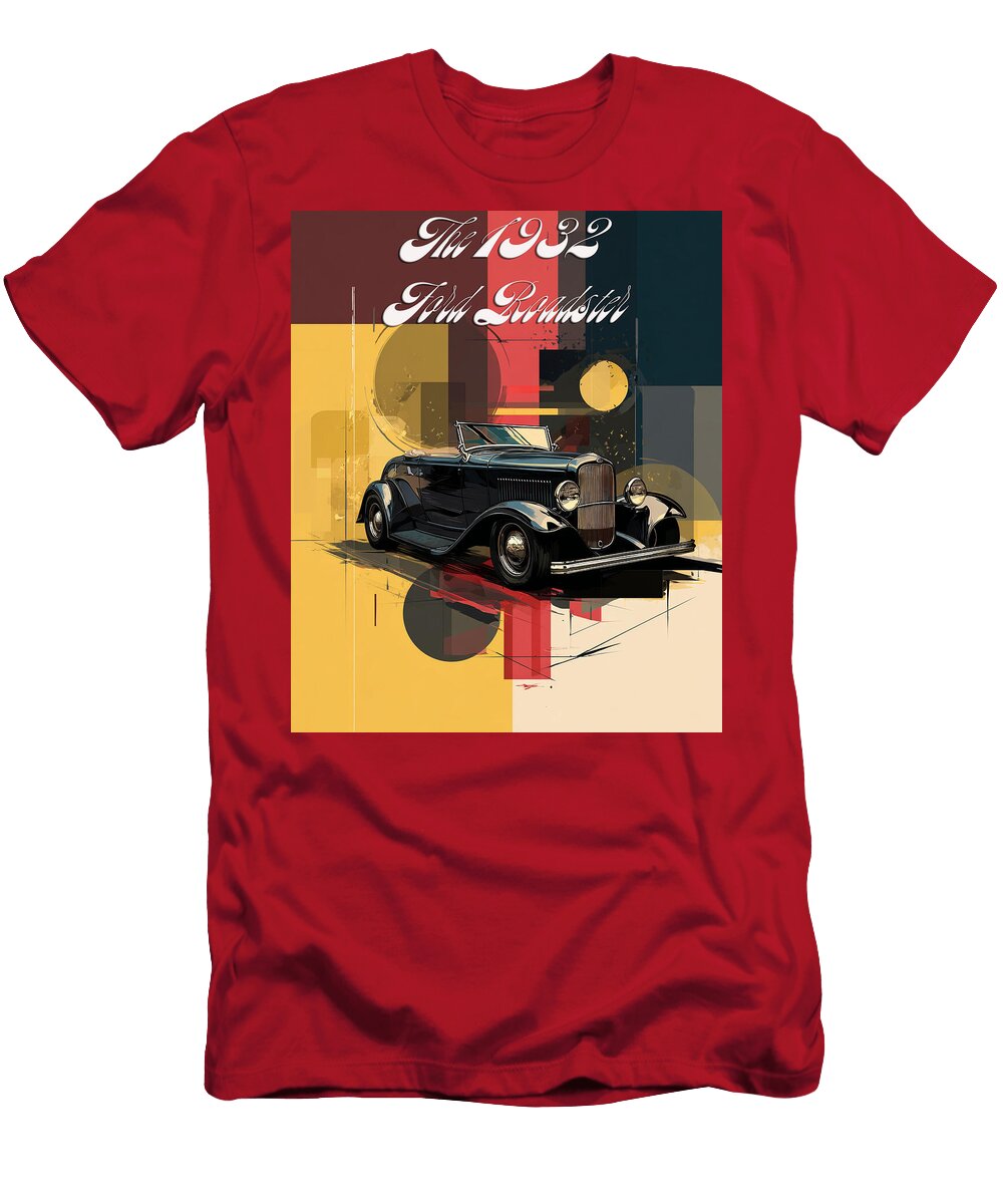 1932 Ford Roadster Vintage Design Kevin Walker and Pixel Reverie T-Shirt