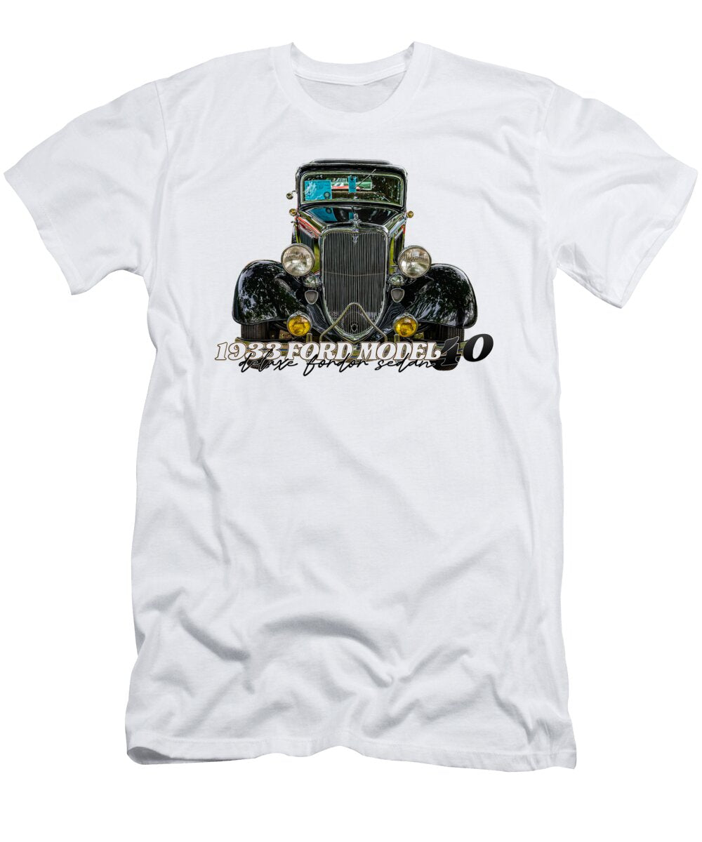 1933 Ford Model 40 Deluxe Fordor Sedan Gestalt Imagery T-Shirt