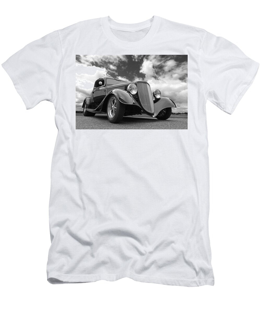 1934 Ford Coupe in Black and White Gill Billington T-Shirt