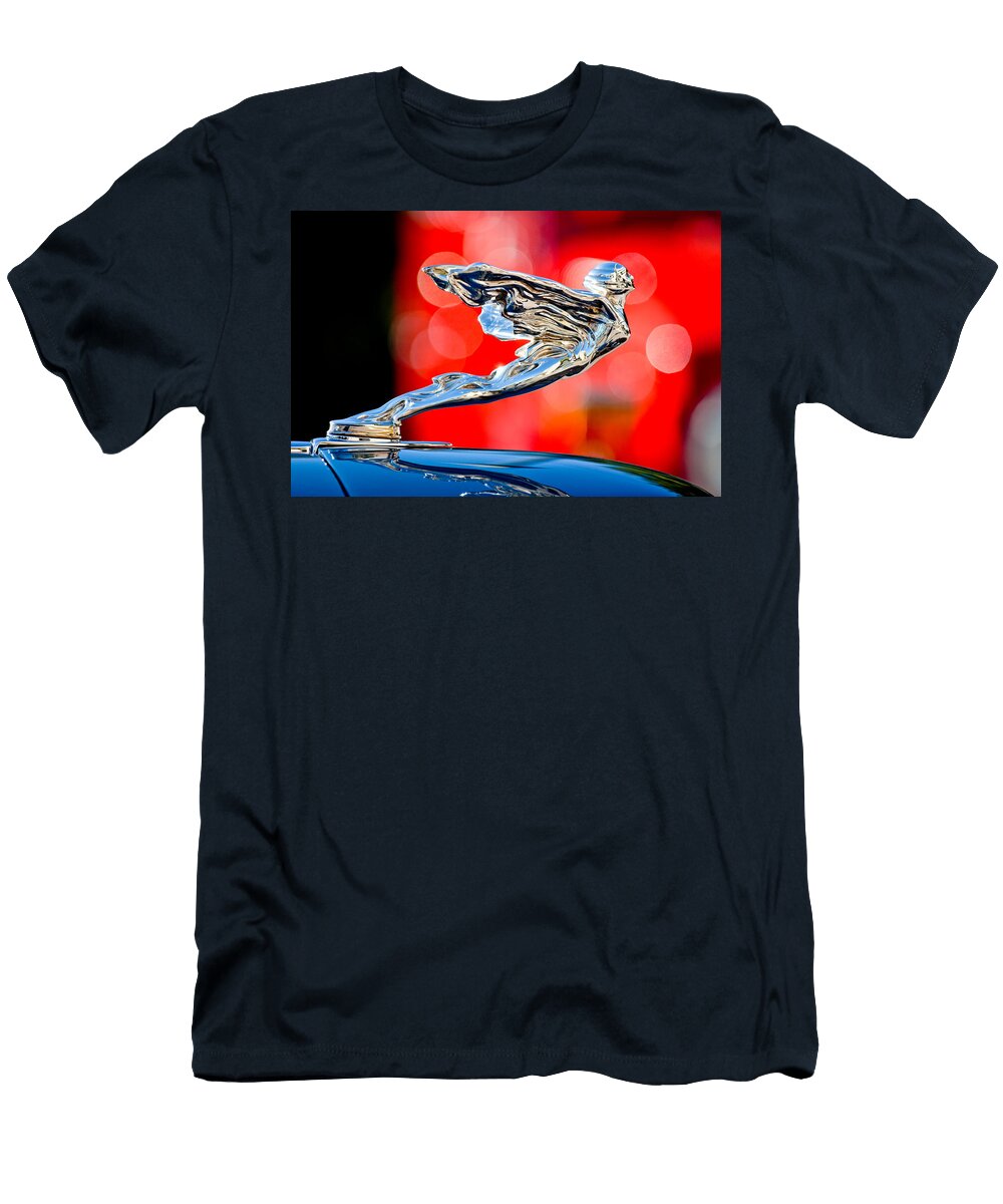 1935 Cadillac V 12 Convertible Sedan Hood Ornament Jill Reger T-Shirt