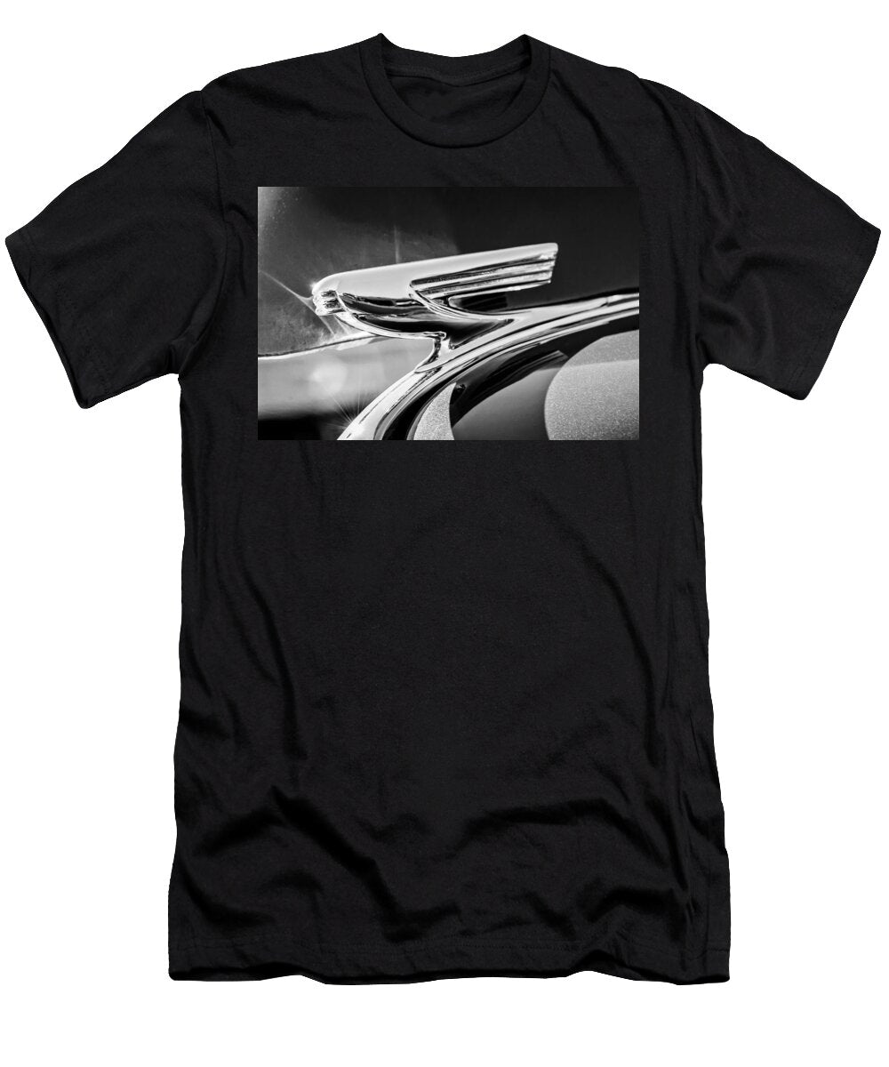 1937 Chevrolet 2 Door Sedan Hood Ornament 0834bw Jill Reger T-Shirt