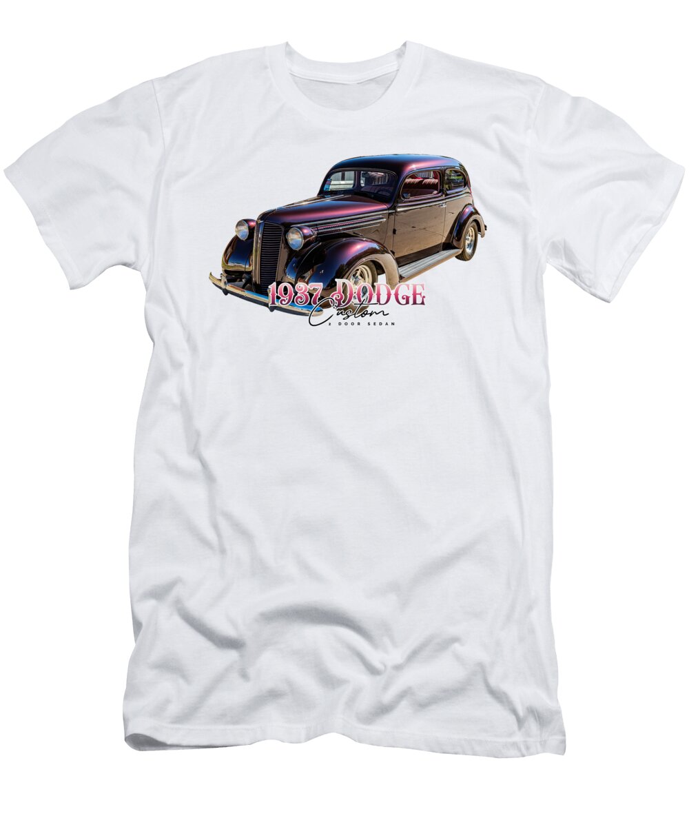 1937 Dodge Custom 2 Door Sedan Gestalt Imagery T-Shirt