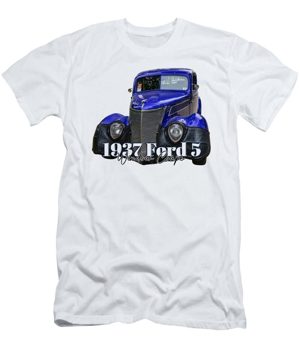 1937 Ford 5 Window Coupe Gestalt Imagery T-Shirt