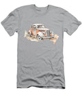 1937 Ford Coupe Red Watercolor 285 Peter Lopez T-Shirt