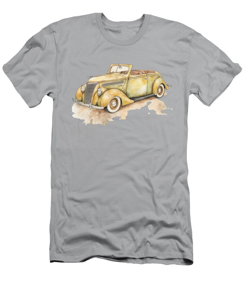 1937 Ford Coupe Watercolor 348 Peter Lopez T-Shirt