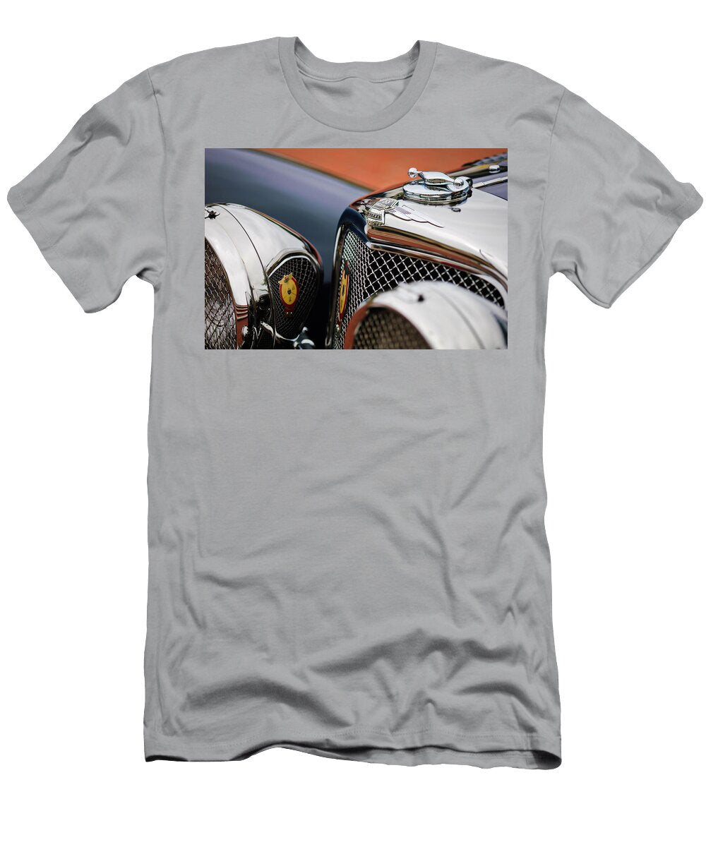 1938 Jaguar Ss100 35 Liter Roadster Hood Ornament Jill Reger T-Shirt