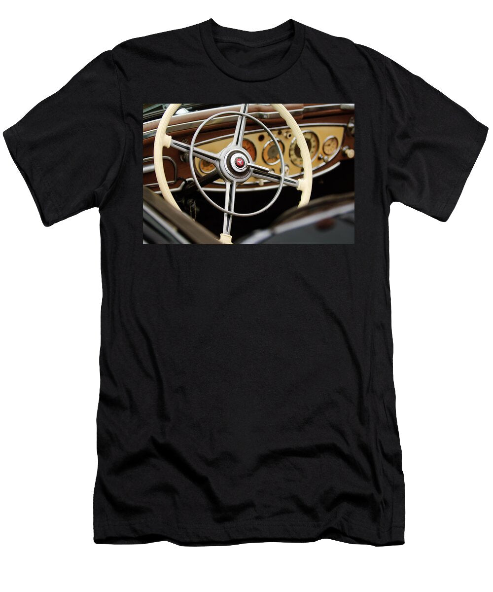 1938 Mercedes Benz 540k Special Roadster Steering Wheel Jill Reger T-Shirt