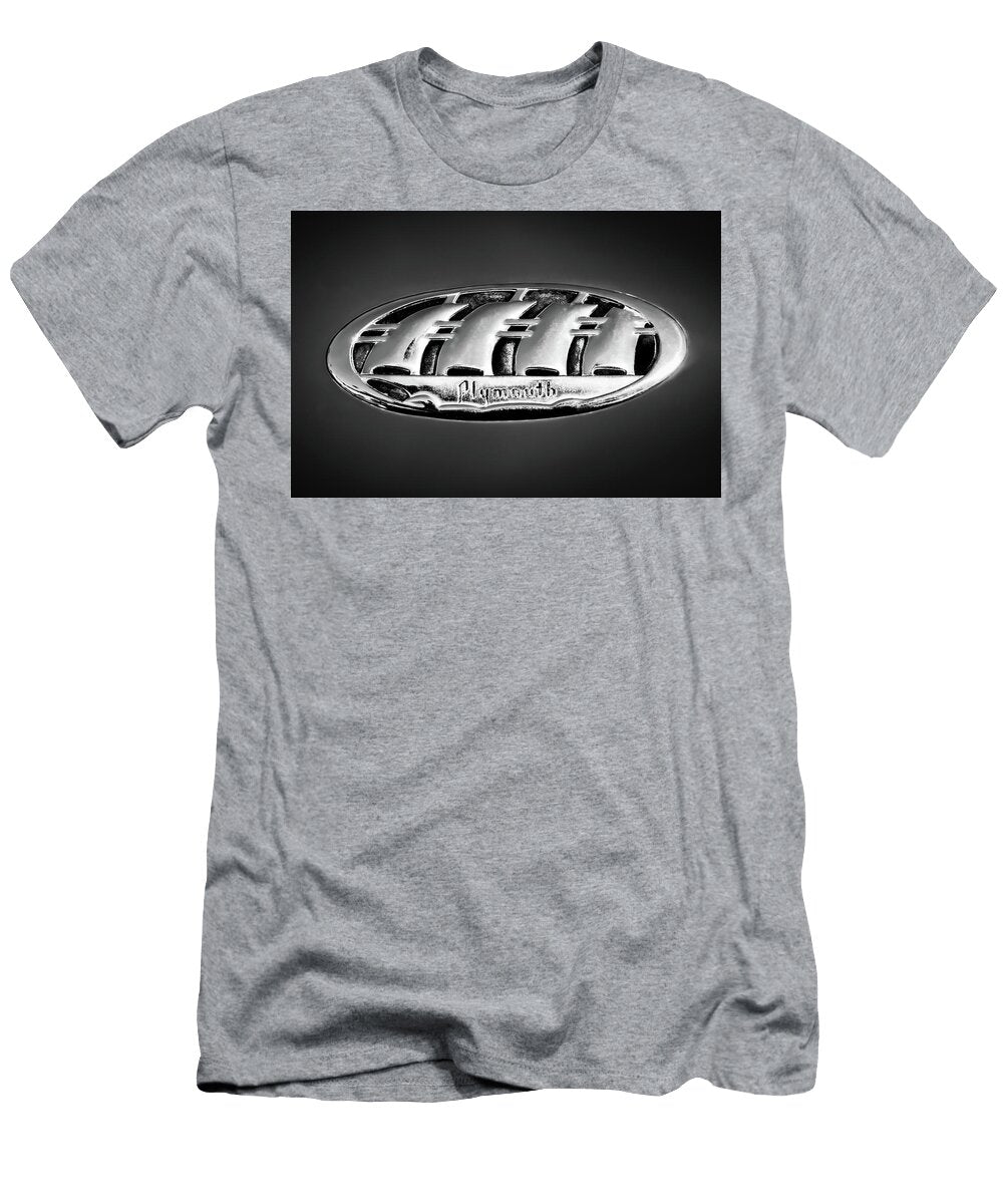 1938 Plymouth Sedan Emblem 0458bw Jill Reger T-Shirt