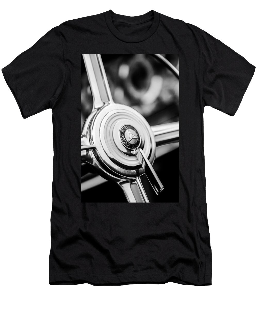 1939 Mercedes Benz 540k Special Roadster Steering Wheel 1284bw Jill Reger T-Shirt