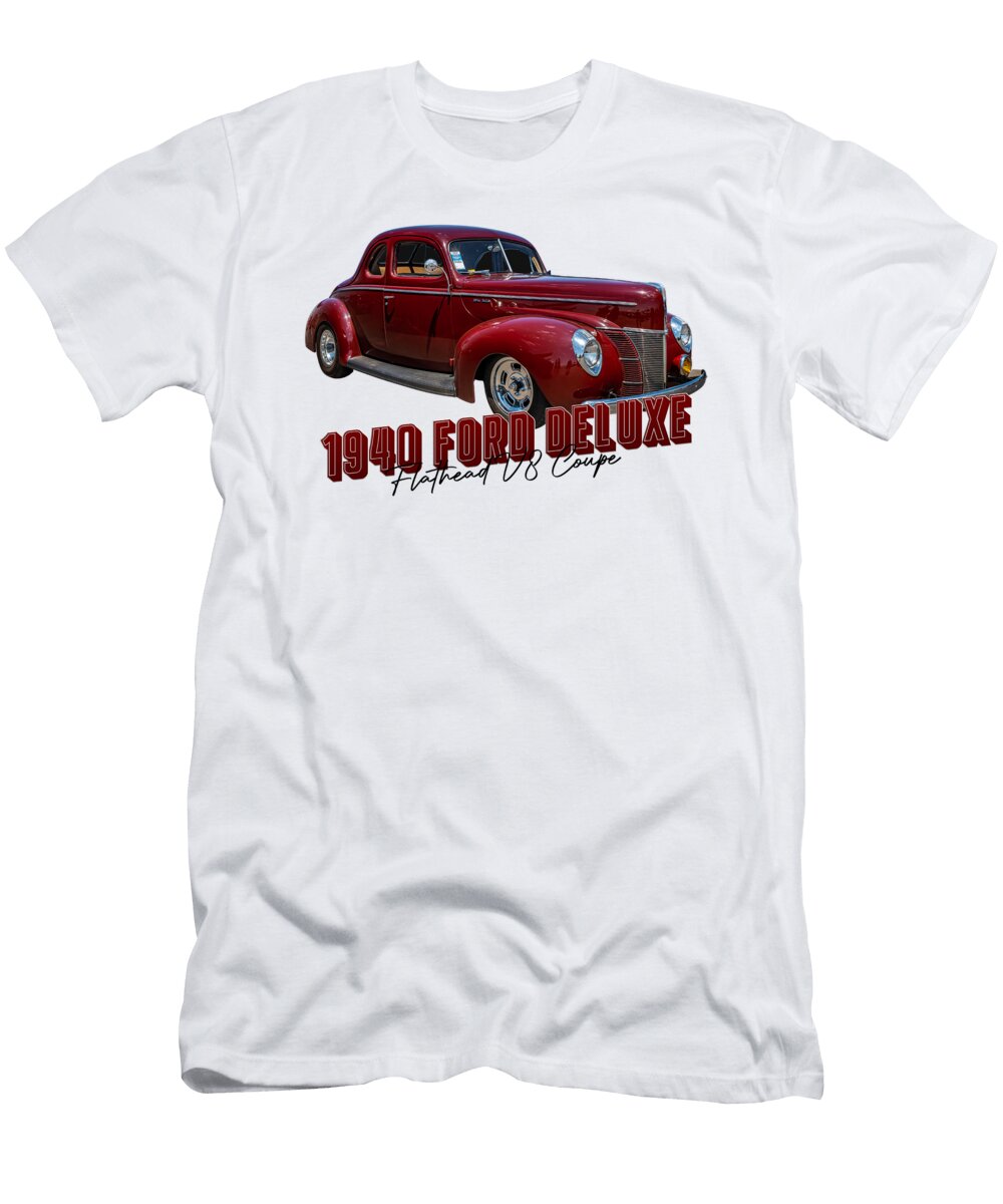 1940 Ford Deluxe Flathead V8 Coupe Gestalt Imagery T-Shirt