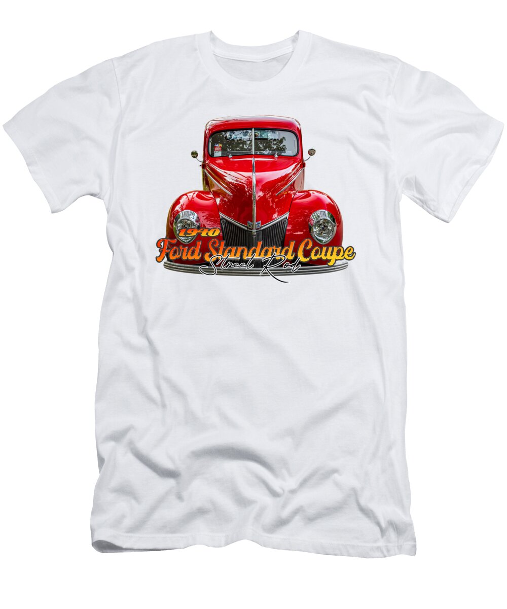 1940 Ford Standard Coupe Street Rod Gestalt Imagery T-Shirt