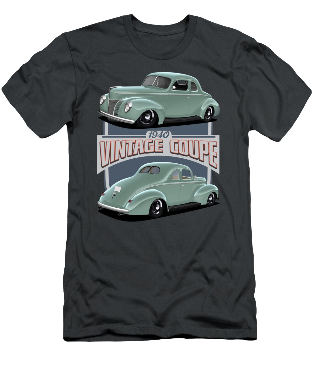 1940 Green Coupe Paul Kuras T-Shirt
