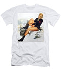 1940s Woman Ice Skater and Scooter Retrographs T-Shirt