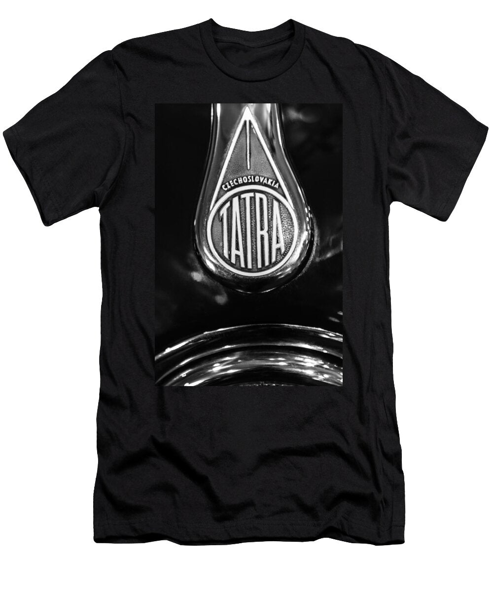 1947 Tatra T87 Sedan Emblem 0427bw Jill Reger T-Shirt