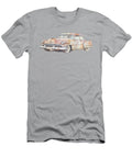 1950 Cadillac in Pink and White Watercolor Peter Lopez T-Shirt