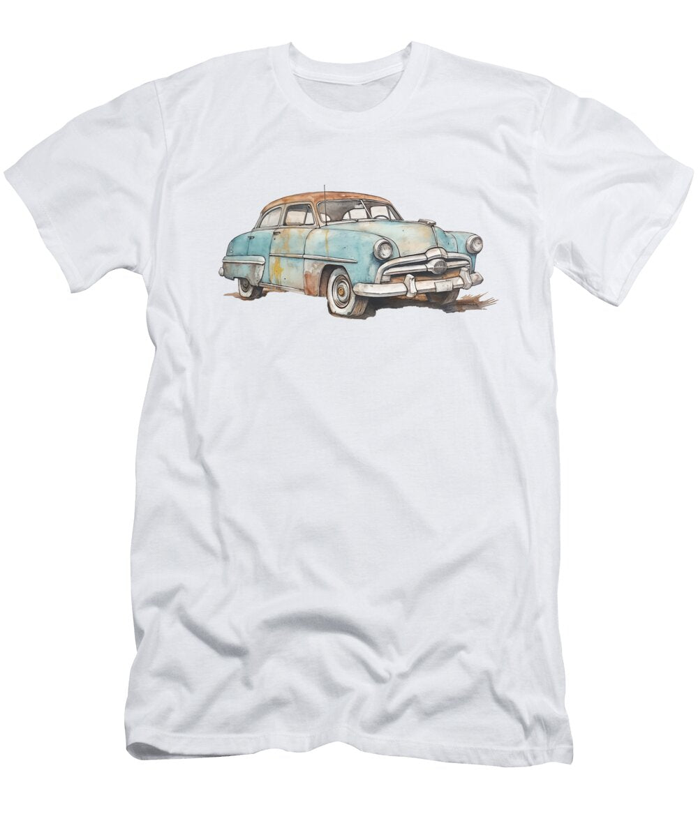 1950 Mercury Sedan Watercolor 144 Peter Lopez T-Shirt
