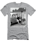 1950s Man Father Holding Suitcase Vintage Images T-Shirt