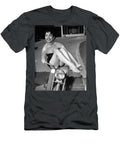 1950s Sexy Model in Bathing Suit on Motor Scooter Retrographs T-Shirt