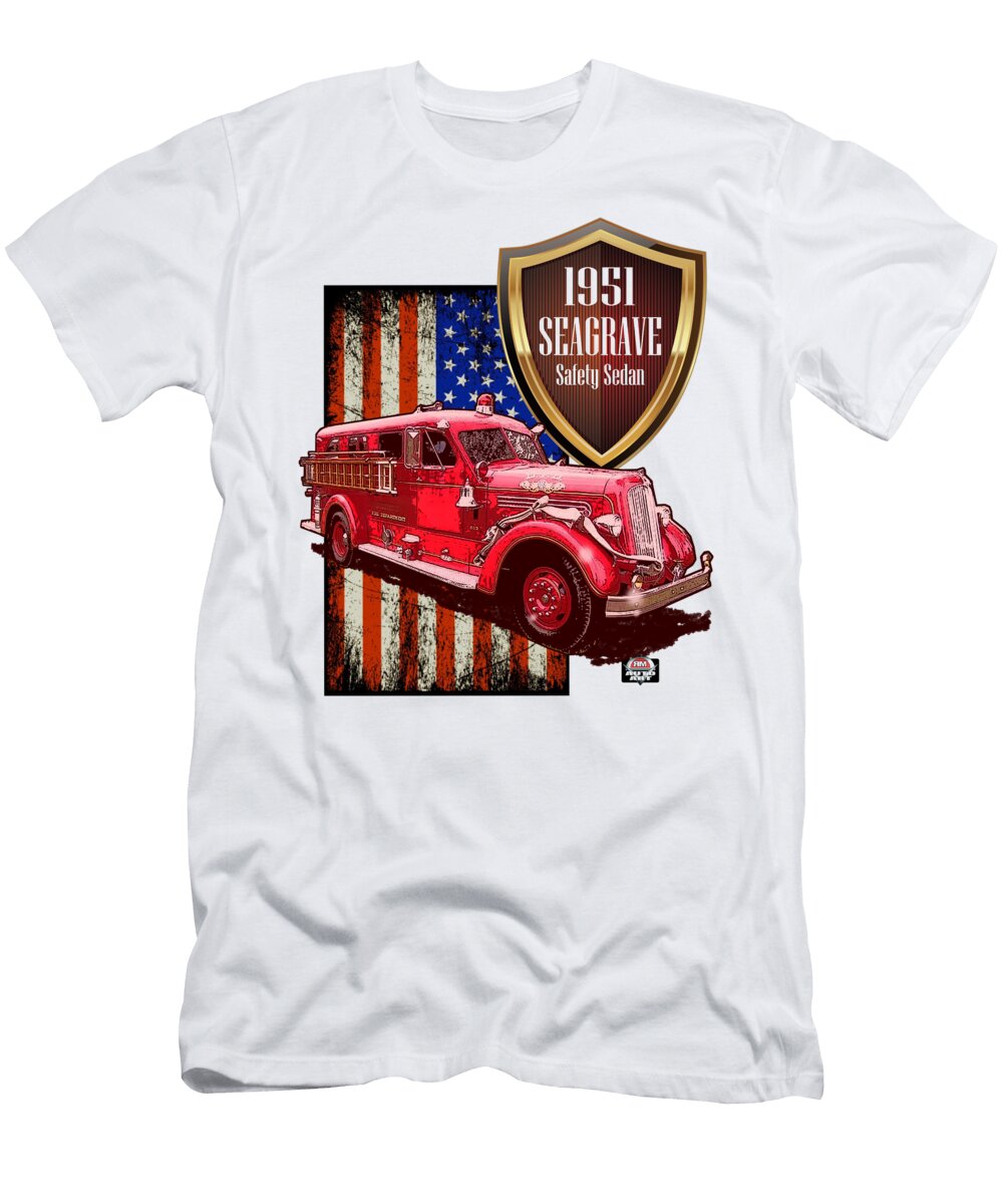 1951 Seagrave Safety Sedan Richard Mordecki T-Shirt