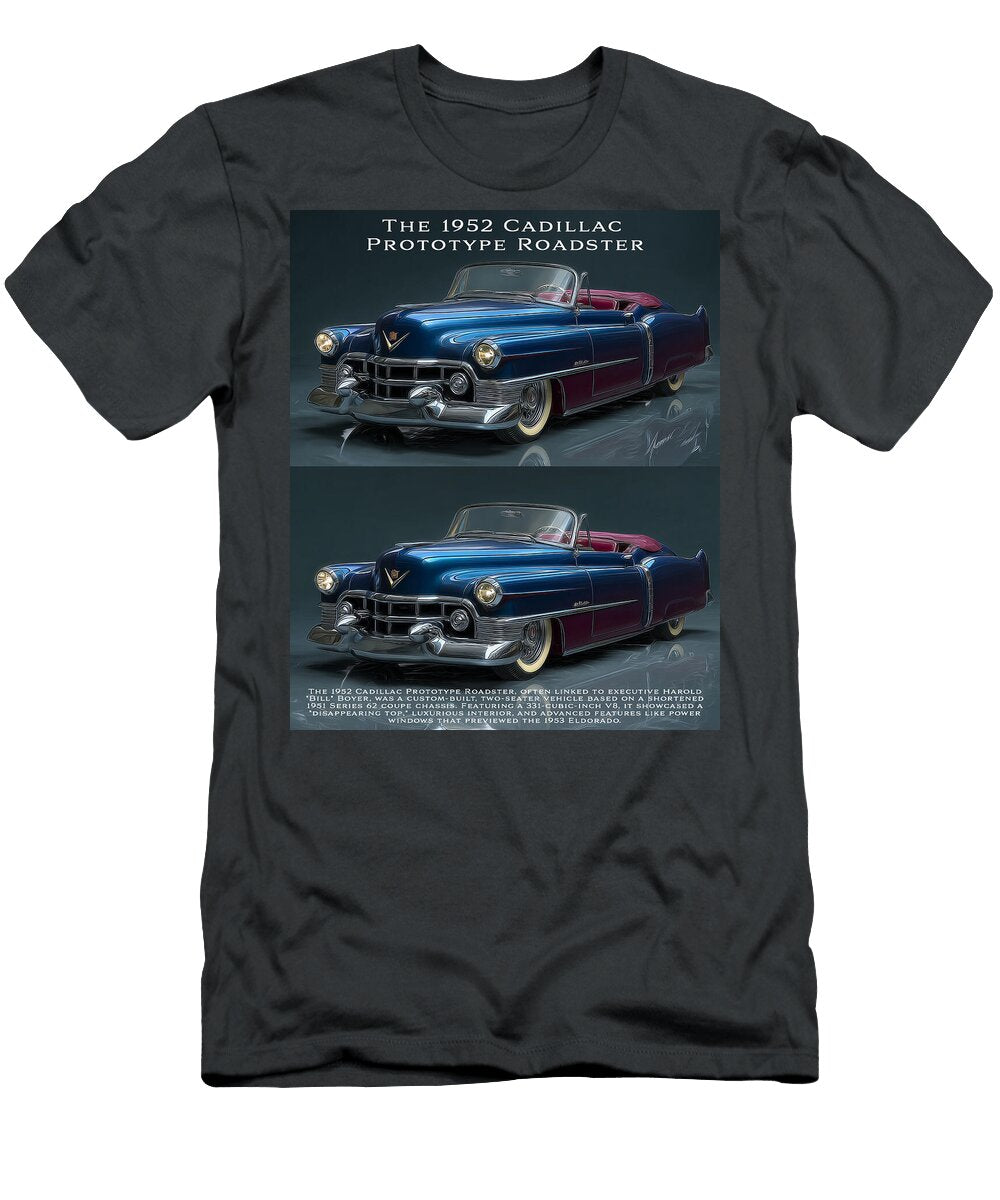 1952 Cadillac Prototype Roadster Kevin Walker and Pixel Reverie T-Shirt