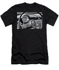 1953 Buick Super Dashboard and Steering Wheel Bw Jerry Fornarotto T-Shirt