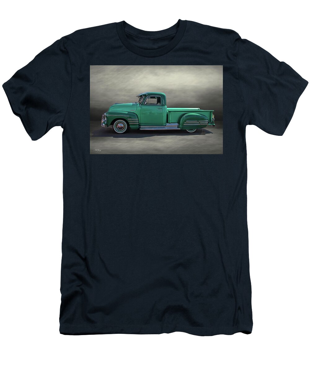 1953 Customized Chevrolet Pickup Truck 027 Nick Gray T-Shirt