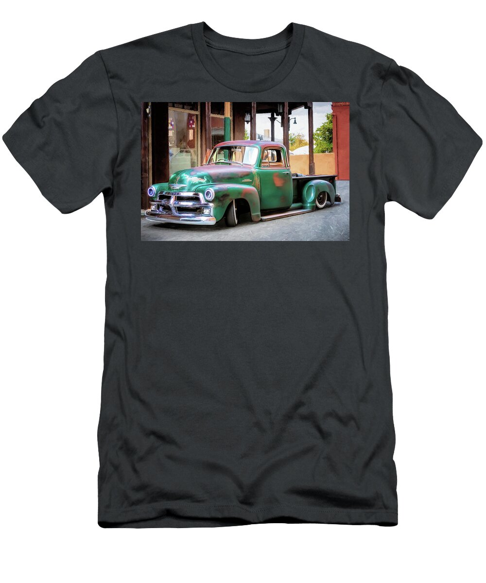 1954 Chevy 3100 Lowrider Truck Santa Fe Susan Rissi Tregoning T-Shirt