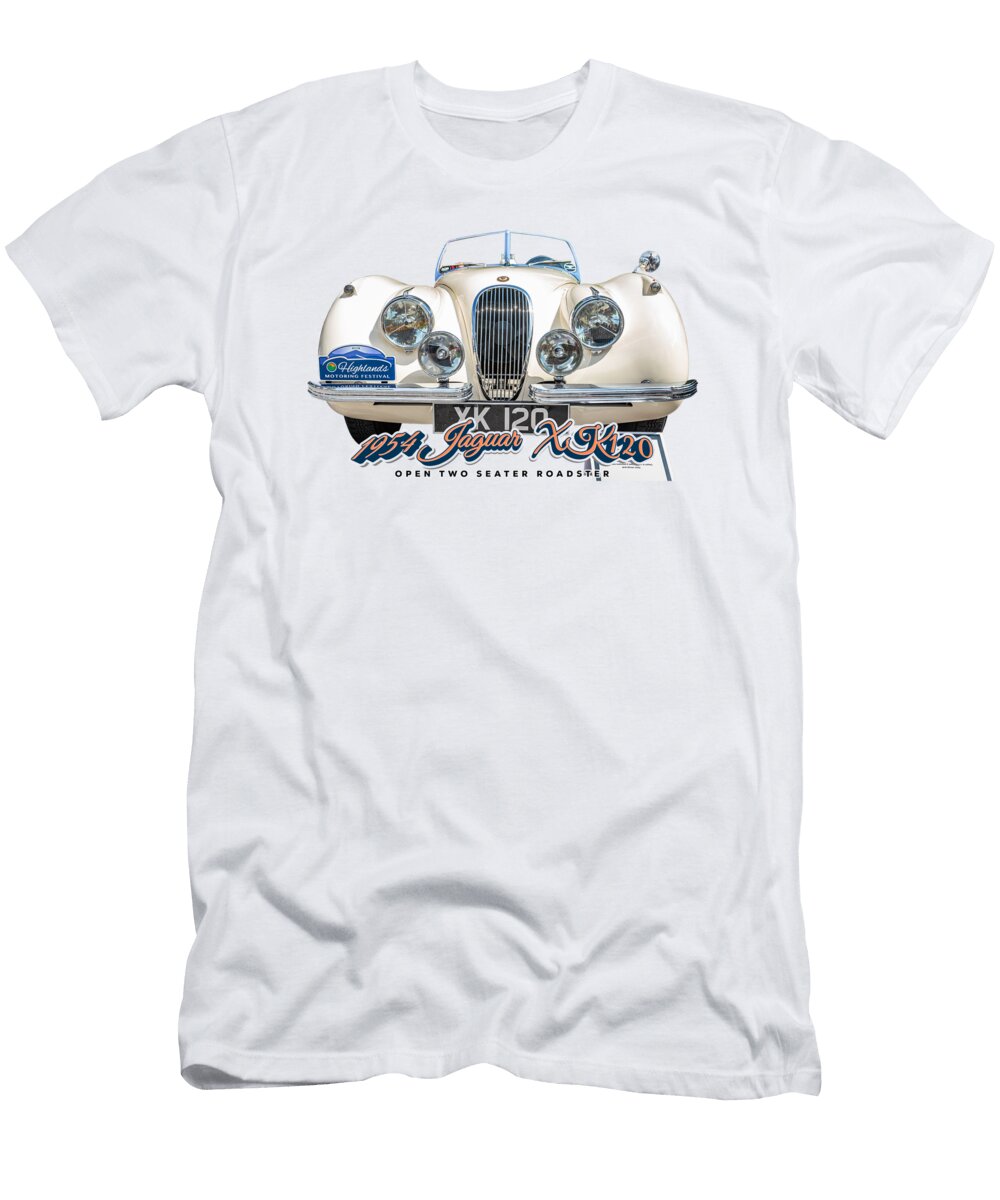 1954 Jaguar Xk120 Open Two Seater Roadster Gestalt Imagery T-Shirt
