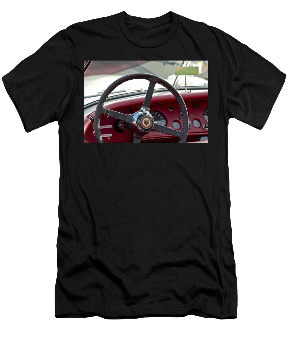1954 Jaguar Xk120 Roadster Steering Wheel Jill Reger T-Shirt