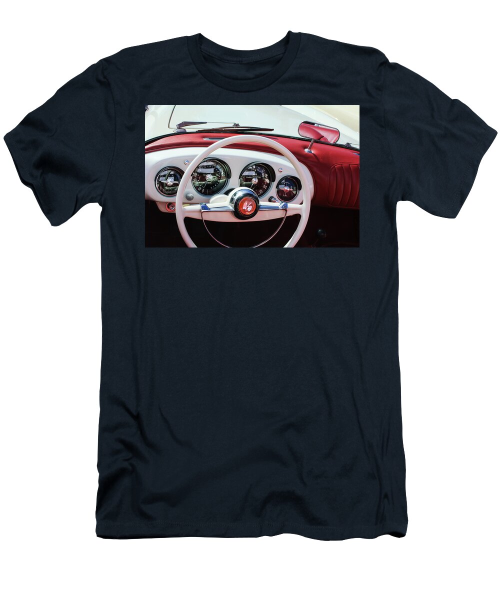 1954 Kaiser Darrin Roadster Steering Wheel Jill Reger T-Shirt