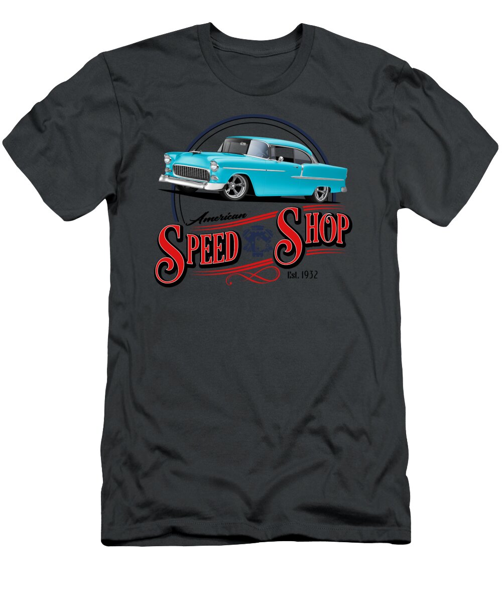 1955 Bel Air Speed Shop Paul Kuras T-Shirt