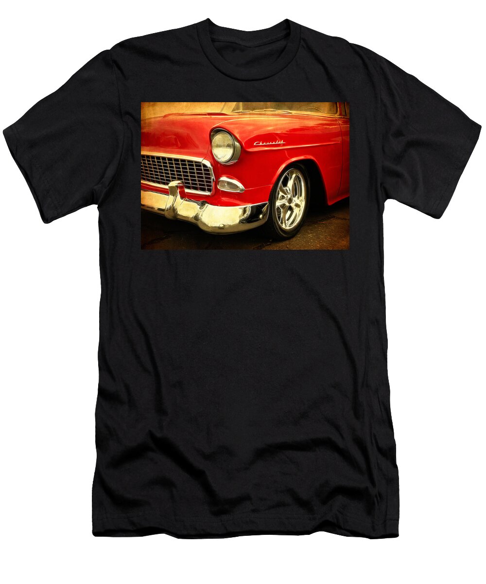 1955 Chevy Red Steve Mckinzie T-Shirt